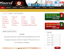 Tablet Screenshot of minervajobsworld.com